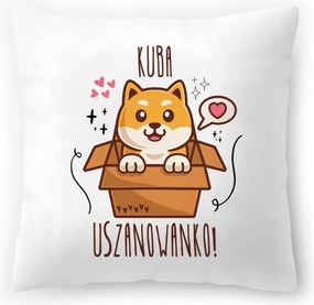 Kuba párna Születésnapra Ajándék Fotóval Fehér 40x40 cm