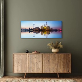 Egy kép a reggeli égboltról Sanghaj felett (120x50 cm)