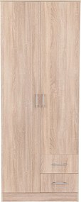 Miami gardróbszekrény 80x205 cm sonoma tölgy-sonoma tölgy