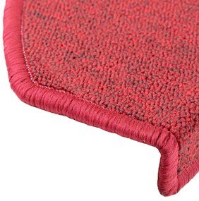 20 db bordeaux piros lépcsőszőnyeg 65x24x4 cm