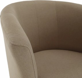 Klub fotel, bézs anyag, CUBA