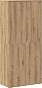 vidaXL Magasító polcokkal kézműves tölgy 80 x 39 x 178 cm Faanyag
