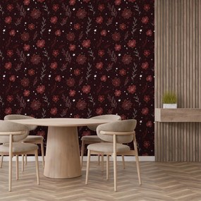 Fotótapéta - Bordó minta (147x102 cm)