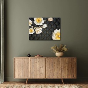 Fehér rózsa virágok képe (70x50 cm)
