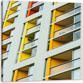 Vászonkép Blokk Lakás Épület Városépítészet 50x50