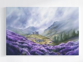Poszter Tájkép Skócia Highland Hegyek Kastély Hanga 60x40