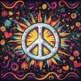 Vászonkép Canvas Graffiti Street Art Csendes-óceán Szoba Barátság 40x40