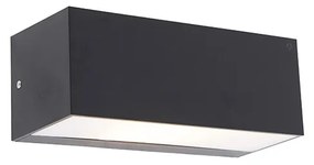 Okos modern fali lámpa fekete IP65 WiFi-vel A60 - Houks