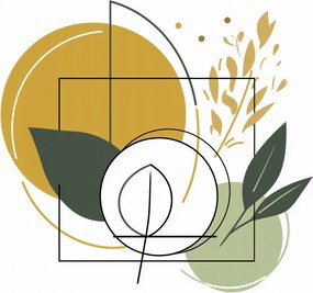 Poszter 30x30cm Nap a kertben