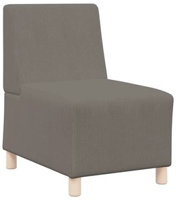 világosszürke kordbársony szövet kanapéfotel 55 cm