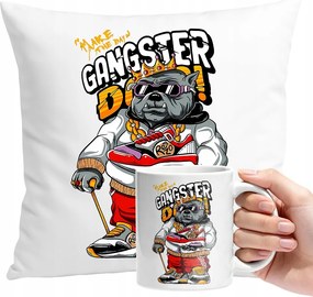 Bögre Szett Párna Animált Állatok Személyre Szabott Ajándék Szöveg