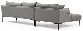 Leo szürke sarokkanapé, bal oldali - Artie