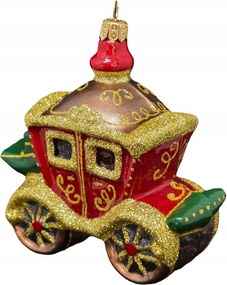 A királynő vörös hintója kollekció Kézzel festett üveggömb