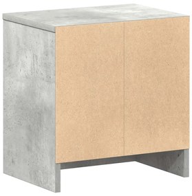 2 db betonszürke éjjeliszekrény fiókkal 39x28x41 cm