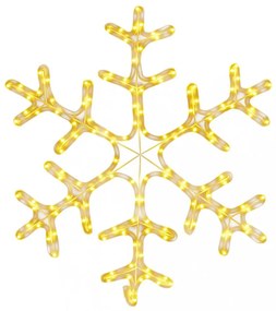 karácsonyi hópehely 144 meleg fehér LED-del 59 x 59 cm