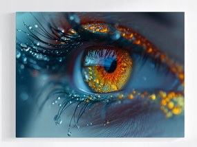 Canvas Vászonkép Borostyán Szem Amber Írisz 100x75