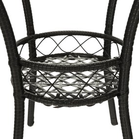 Kerti rattan szett 1+2, barna, LASAN