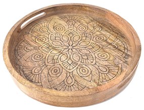 InDecor Mandala mangófa tálca, 38 x 38 x 4,5 cm