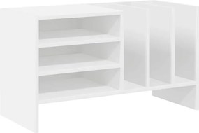 vidaXL Hanglemez szekrény polcokkal Fehér 78,5 x 35 x 45 cm Faanyag