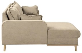 Bézs sarokkanapé (bal oldali) Beata – Ropez