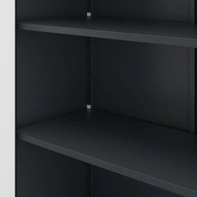 Fém iratszekrény JAN, 900 x 1850 x 400 mm, antracit-fehér