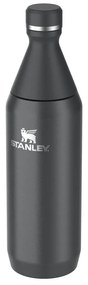 Fekete rozsdamentes acél ivópalack 600 ml All Day Slim – Stanley