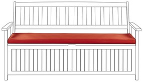 Piros ülőpárna padhoz 45 x 148 cm SOVANA  Beliani