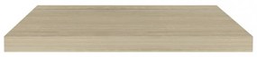 tölgyszínű MDF lebegő fali polc 60 x 23,5 x 3,8 cm