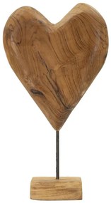 Dobu szobor teak 25x12x45cm