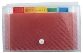 Harmonikamappa, 180x110 mm, PP, 6 rekeszes, EXACOMPTA (EX55498E)