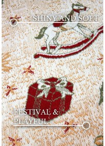 Zöld pamutkeverék szőnyeg karácsonyi mintával 160x230 cm Toy's Delight Green Christmas – Villeroy&amp;Boch