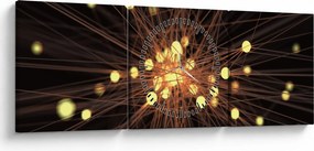 Az absztrakció képe (órával) (90x30 cm)