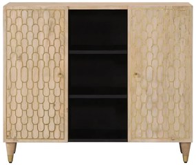 tömör mangófa tálalószekrény 90 x 33 x 75 cm