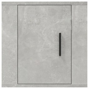2 db betonszürke fali TV-szekrény 40x34,5x40 cm