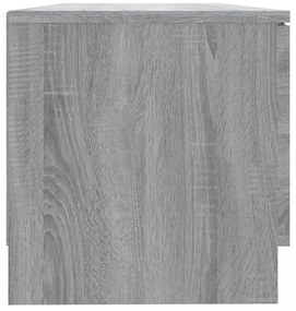 2 db szürke sonoma színű szerelt fa TV-szekrény 80x35x36,5 cm