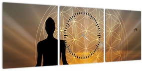 A meditáció képe (órával) (90x30 cm)