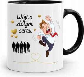 Bácsinak Fekete Ajándék Arany Szívű Bácsinak fényképes nyomattal