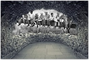 Poszterek 90x60 Dolgozók a gerendán