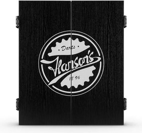 KLARFIT Dartchamp, fekete, elektronikus darts tábla dartsokkal és ajtóval