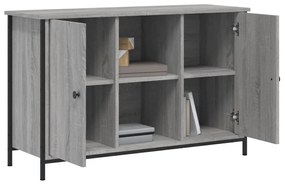 szürke sonoma színű szerelt fa TV-szekrény 100 x 35 x 65 cm
