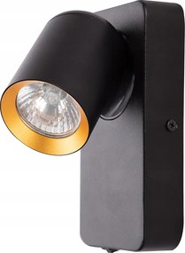 Andy fali lámpa 1xGU10 fekete arany Milagro fali lámpa IP20