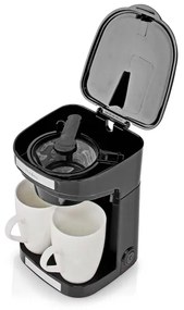 Nedis KACM140EBK - Kávégép két csészéhez 450W/230V 0,25 l