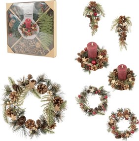Kreatív készlet DIY CHRISTMAS koszorúk és dekorációk készítéséhez - különböző változatok