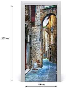 Poszter tapéta ajtóra olasz utcákon 75x205 cm