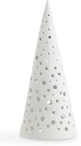 Nobili fehér csontporcelán karácsonyi gyertyatartó, magasság 19 cm - Kähler Design