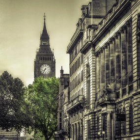 Poszter 30x30cm Kilátás a Big Benre a St James Parkból, Assaf Frank