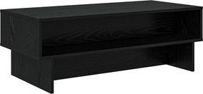 vidaXL Dohányzóasztal Fekete tölgy 100 x 46 x 35 cm Faanyag