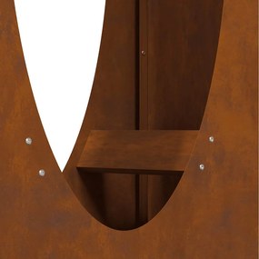 tűzifa állvány 50x23x100 cm időjárásálló acél