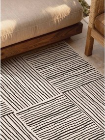 Fekete-krémszínű kültéri-beltéri szőnyeg 120x170 cm Haringey Nightingale – Ted Baker