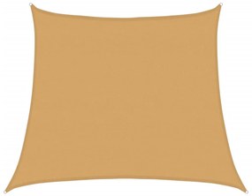 világosszürke trapéz alakú HDPE napvitorla 160 g/m² 4/5x4 m